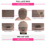 Full Lace cap deep wave unit